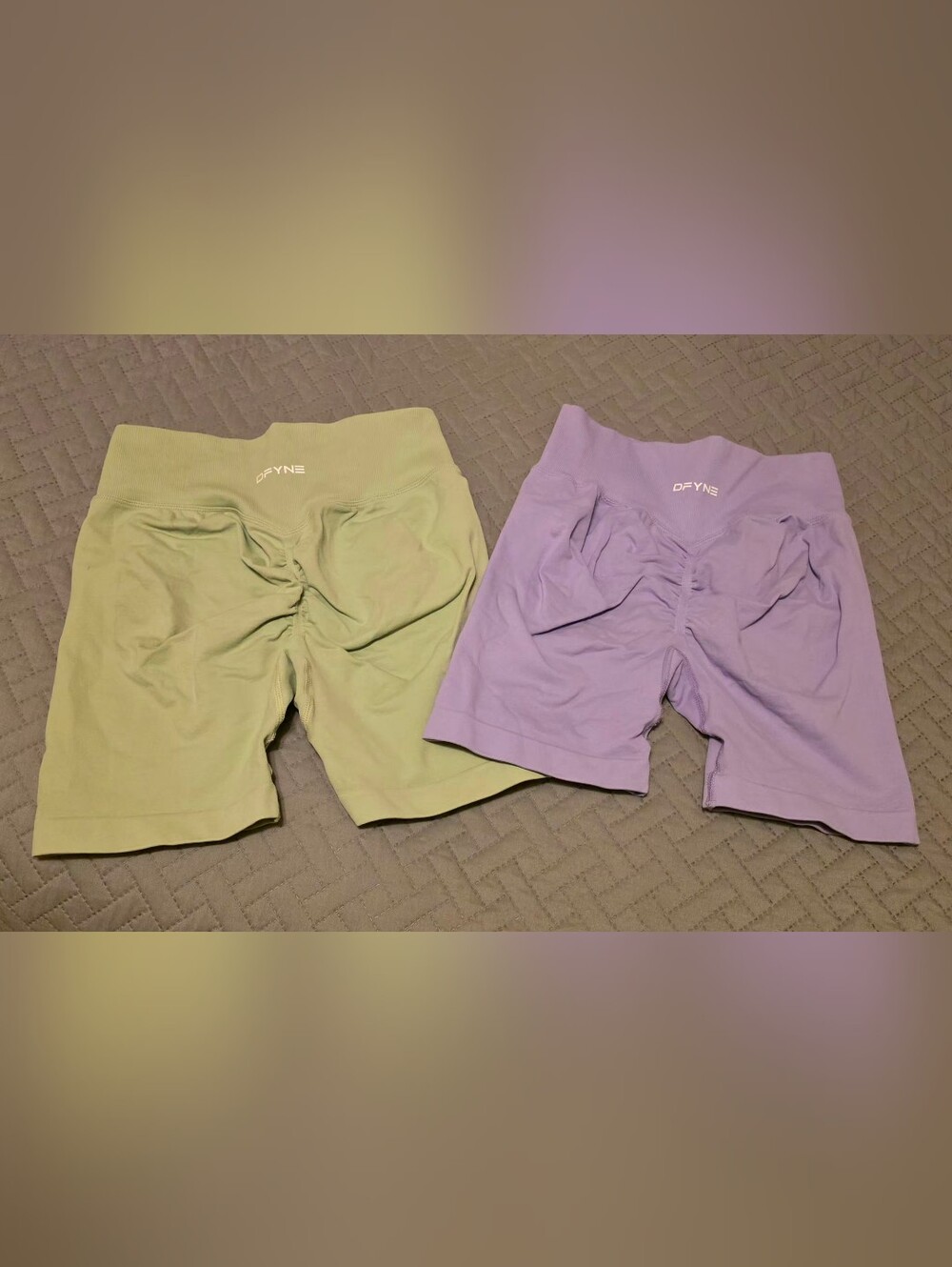 Authentic DFYNE Impact Seamless Scrunch Gym Shorts Set Bundle of 2 Size Small